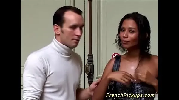 HD black french babe picked up for anal sex power Movies