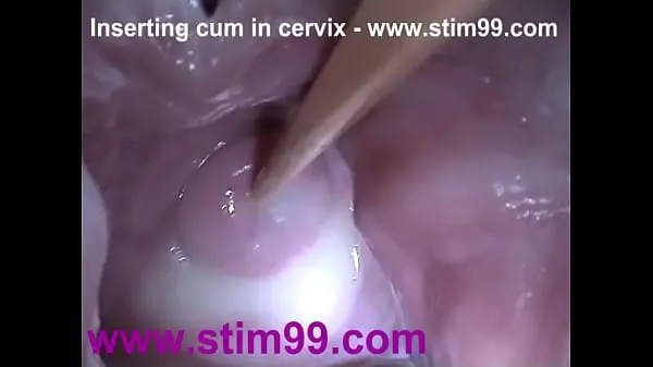 HD Insertion Semen Cum in Cervix Wide Stretching Pussy Speculum güçlü Filmler