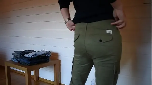 HD Trying on tight jeans power Movies