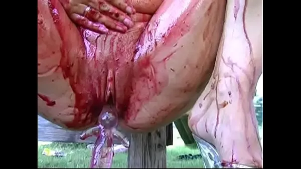 HD Extreme food fetish - she gets a load milk in her tight cunt Power Movies