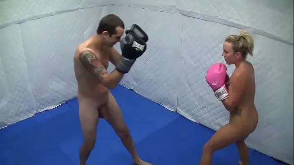 أفلام عالية الدقة Dre Hazel defeats guy in competitive nude boxing match قوية