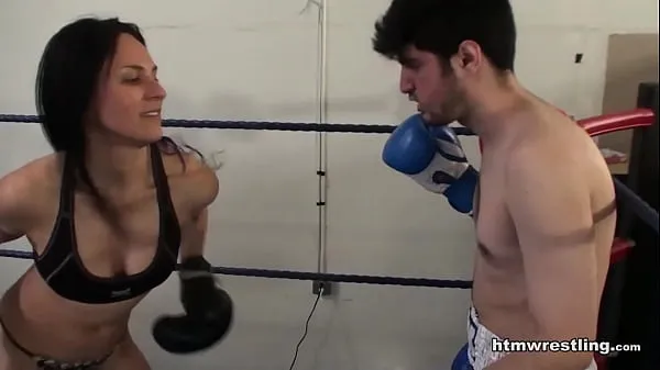 HD Femdom Boxing Beatdown of a Wimp power Movies
