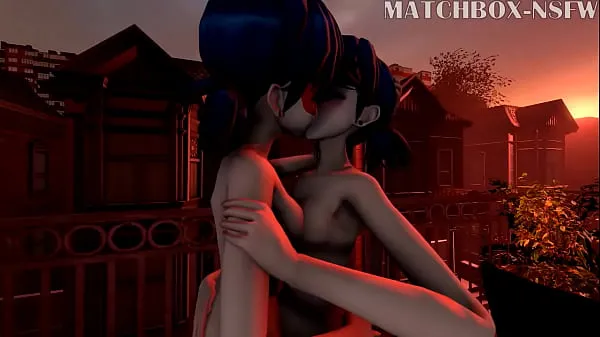 HD Miraculous ladybug lesbian kiss ภาพยนตร์ที่ทรงพลัง