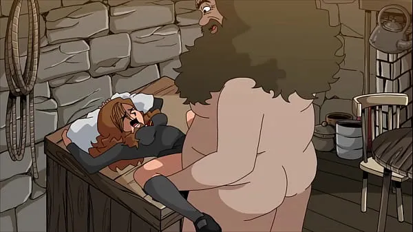HD Fat man destroys teen pussy (Hagrid and Hermione memperkuat Film