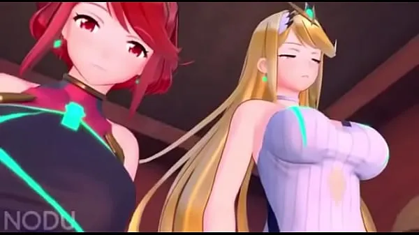 HD This is how they got into smash Pyra and Mythra ภาพยนตร์ที่ทรงพลัง
