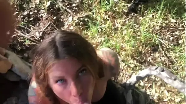 HD Awesome outdoor blowjob and cumshot kraftfulle filmer