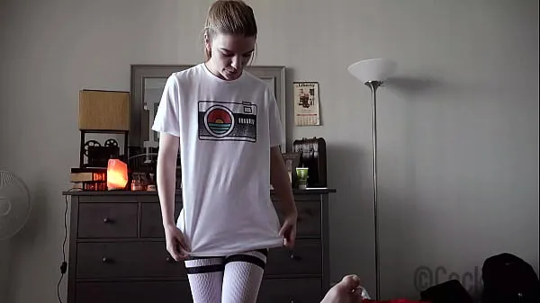 HD Seductive Step Sister Fucks Step Brother in Thigh-High Socks Preview - Dahlia Red / Emma Johnson močni filmi