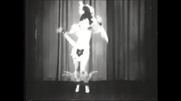 HD Old retro dance with striptease elements power-film