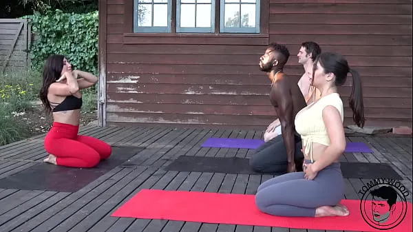 أفلام عالية الدقة BBC Yoga Foursome Real Couple Swap قوية