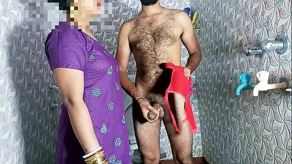HD Stepmother caught shaking cock in bra-panties in bathroom then got pussy licked - Porn in Clear Hindi voice 강력한 영화