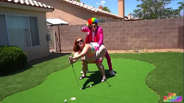 HD Julie Ginger beat Gibby The Clown in a game of mini golf and this happened power Movies
