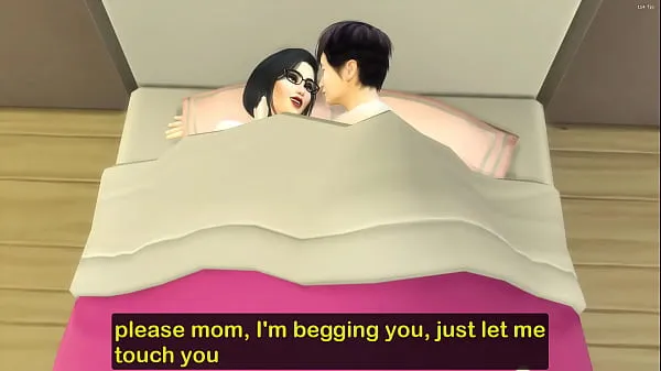 HD Japanese Step-mom and virgin step-son share the same bed at the hotel room on a business trip güçlü Filmler