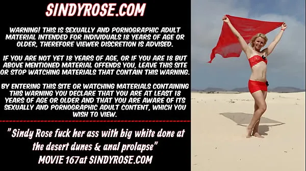 HD Sindy Rose fuck her ass with big white done at the desert dunes & anal prolapse power Movies