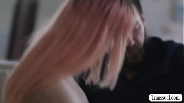 HD Pink haired TS comforted by her bearded stepdad by licking her ass to makes it wet and he then fucks it so deep and hard power Movies