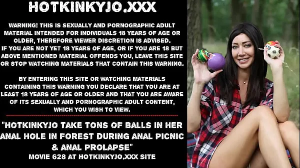 HD Hotkinkyjo take tons of balls in her anal hole in forest during anal picnic & anal prolapse power Movies
