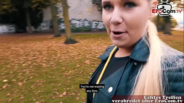HD Risky public sex with German blonde young woman slut and almost caught kraftfulla filmer