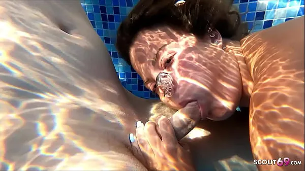 HD Underwater Sex with Curvy Teen - German Holiday Fuck after caught him Jerk power Movies