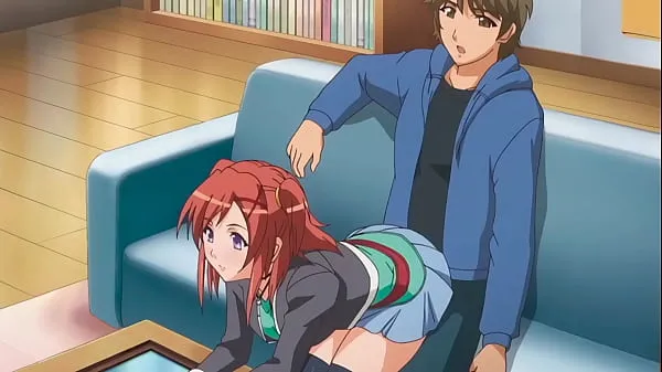 HD-step Brother gets a boner when step Sister sits on him - Hentai [Subtitled tehoa elokuviin
