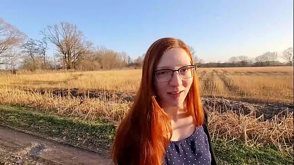 HD Redhead young woman undresses outside for the first time پاور موویز