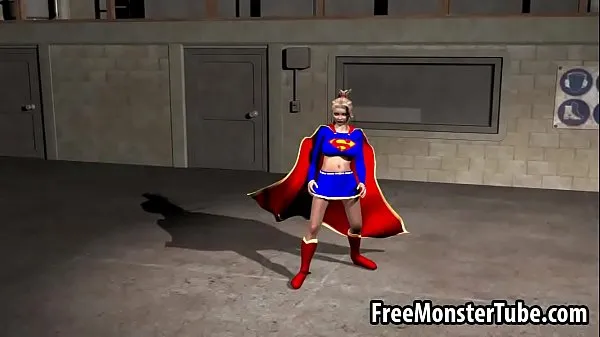 Films puissants Foxy 3D cartoon Supergirl riding a rock hard cock en HD